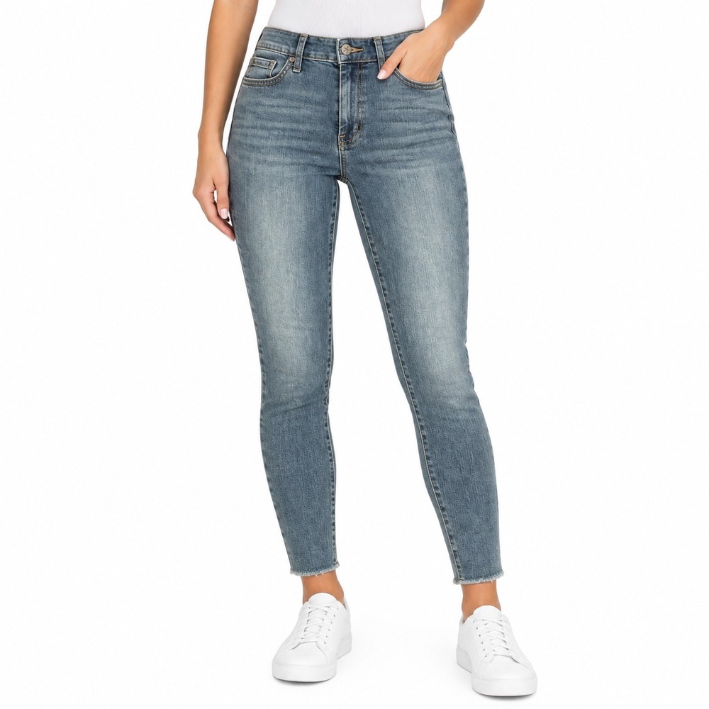 Jessica Simpson Womens High Rise Skinny Ankle Jeans Medium Wash Blue Size 4/27